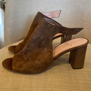 Kate Spade Ingrada Brown Suede Heels